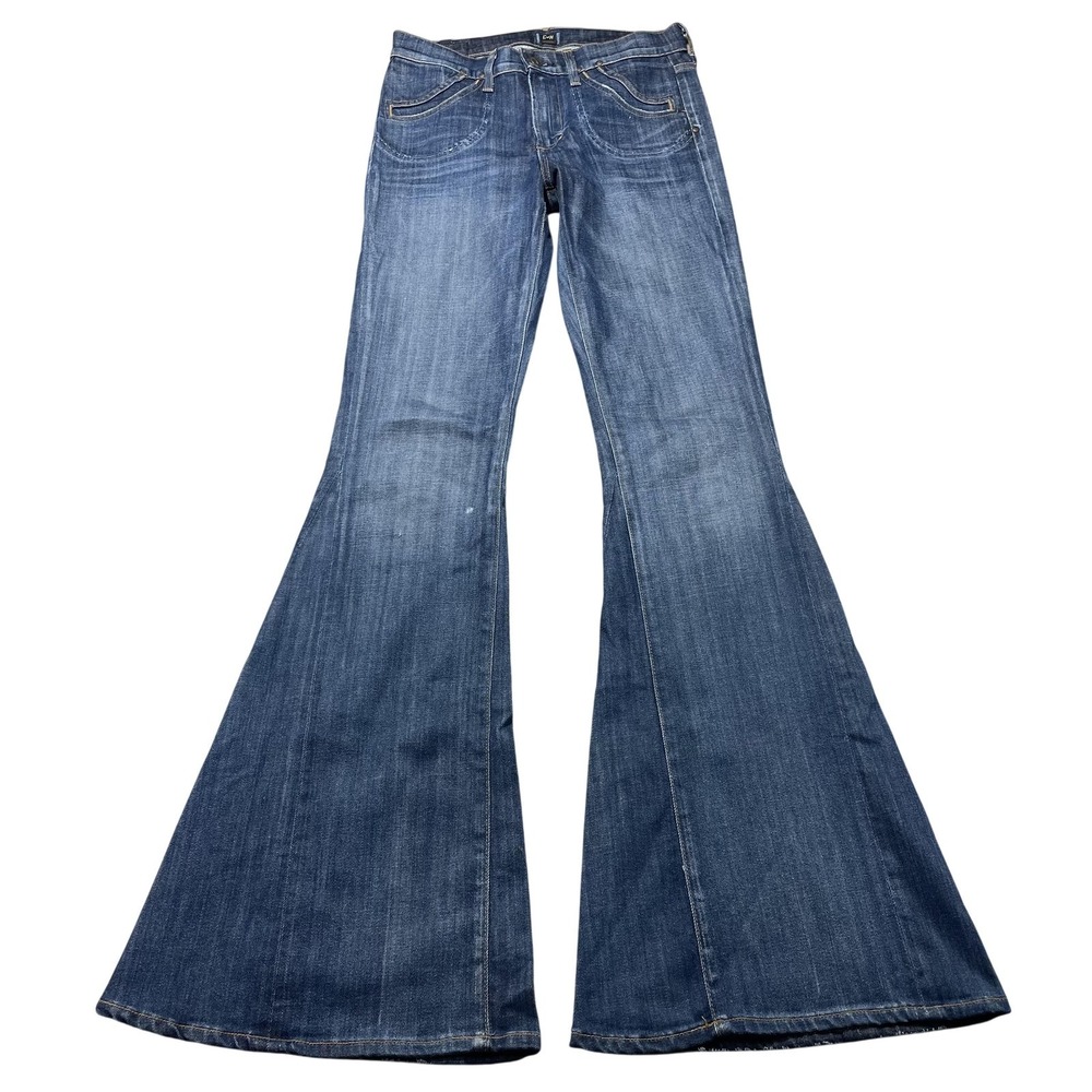 Citizens Of Humanity Angie Super Flare Jeans Womens 27 Med Wash Mid Rise 27x35